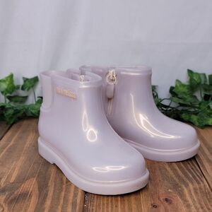 Mini Melissa. Opal Rain Boots. Size 9. Like New